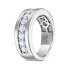 Thumbnail Image 2 of Men's THE LEO Diamond Wedding Band 1-1/2 ct tw 14K White Gold