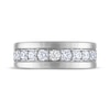 Thumbnail Image 3 of Men's THE LEO Diamond Wedding Band 1-1/2 ct tw 14K White Gold