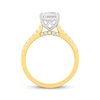 Thumbnail Image 2 of Lab-Created Diamonds by KAY Radiant-Cut Engagement Ring 2-1/4 ct tw 14K Two-Tone Gold