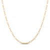 Thumbnail Image 1 of Hollow Figaro Chain Necklace 3.5mm 14K Yellow Gold 22&quot;