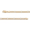 Thumbnail Image 3 of Hollow Figaro Chain Necklace 3.5mm 14K Yellow Gold 22&quot;