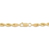 Thumbnail Image 3 of Solid Silk Rope Chain 4.5mm 10K Yellow Gold 22&quot;