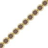 Thumbnail Image 2 of Men's Brown Multi-Diamond Link Bracelet 2 ct tw 10K Yellow Gold 8.5&quot;