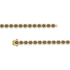 Thumbnail Image 3 of Men's Brown Multi-Diamond Link Bracelet 2 ct tw 10K Yellow Gold 8.5&quot;