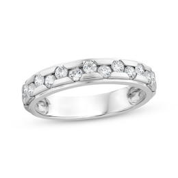 Lab-Grown Diamonds by KAY Anniversary Ring 5/8 ct tw 14K White Gold