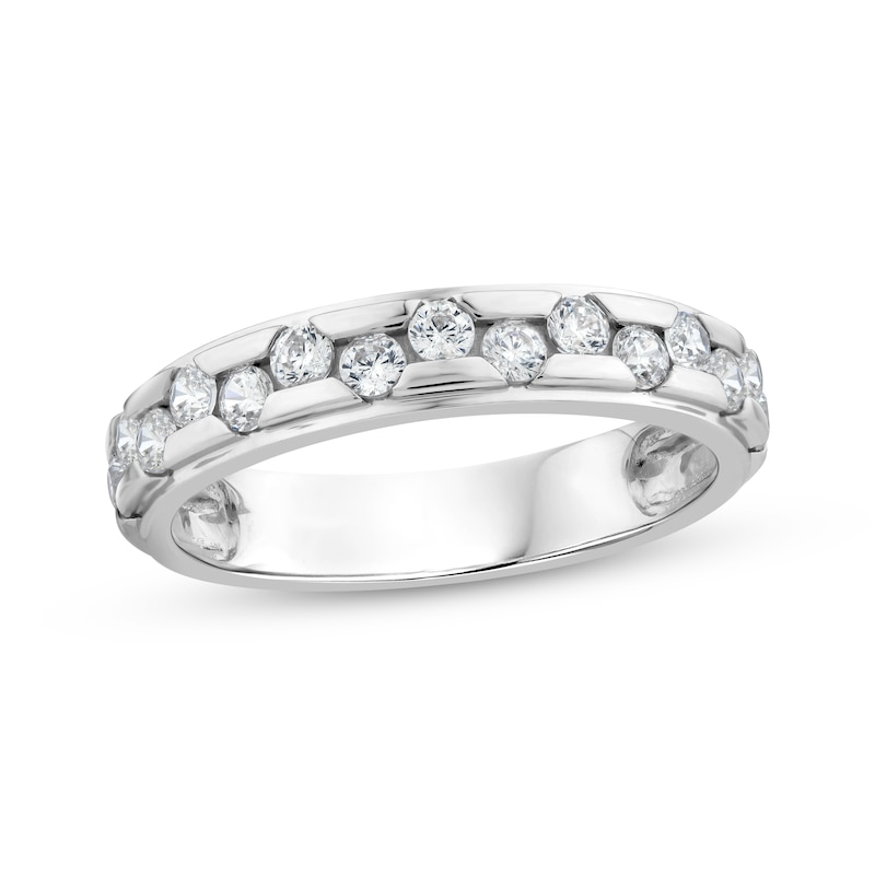 Main Image 1 of Lab-Grown Diamonds by KAY Anniversary Ring 5/8 ct tw 14K White Gold