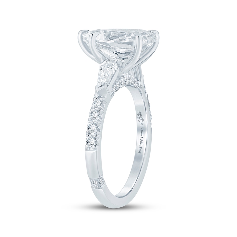 Main Image 2 of Monique Lhuillier Bliss Pear-Shaped Lab-Grown Diamond Engagement Ring 2-5/8 ct tw 18K White Gold