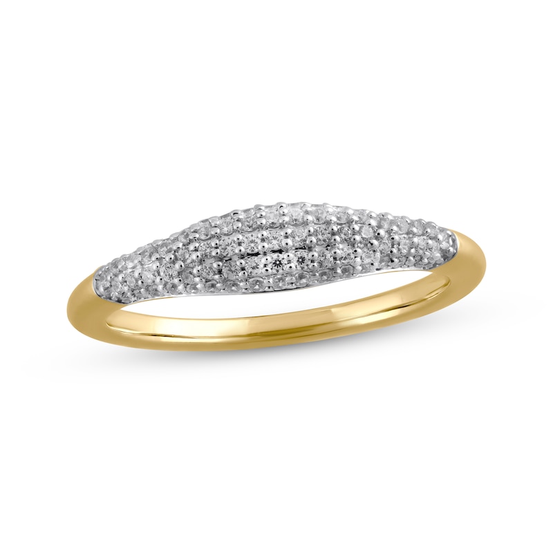 Main Image 1 of STUDIO BY KAY Diamond Pavé Ring 1/4 ct tw 10K Yellow Gold