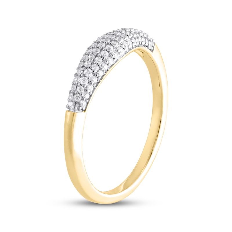 Main Image 2 of STUDIO BY KAY Diamond Pavé Ring 1/4 ct tw 10K Yellow Gold