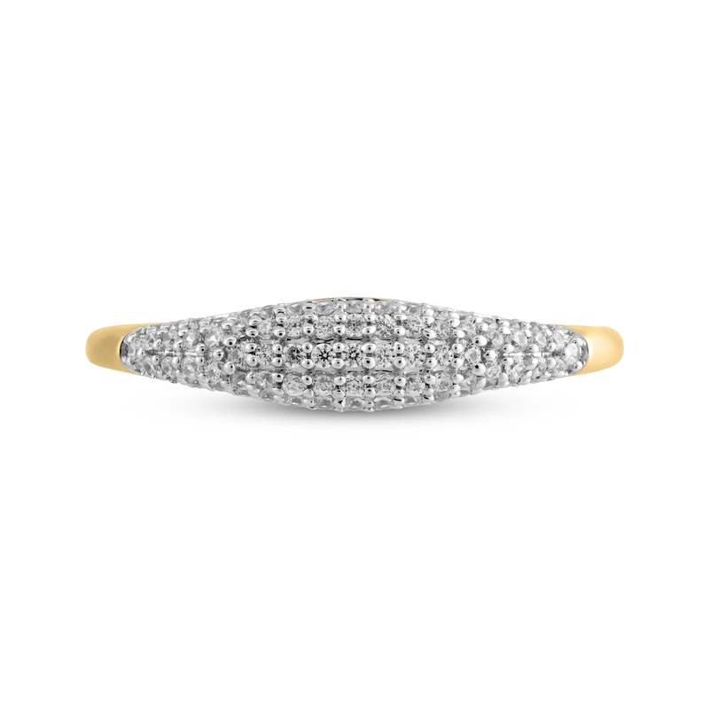 Main Image 3 of STUDIO BY KAY Diamond Pavé Ring 1/4 ct tw 10K Yellow Gold