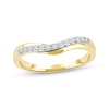 Thumbnail Image 1 of Diamond Contour Anniversary Ring 1/6 ct tw 10K Yellow Gold