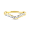 Thumbnail Image 3 of Diamond Contour Anniversary Ring 1/6 ct tw 10K Yellow Gold