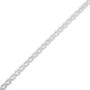 Thumbnail Image 2 of Diamond Heart Flower Link Bracelet 1/10 ct tw Sterling Silver 7.25&quot;