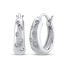 Thumbnail Image 1 of STUDIO BY KAY Diamond Scatter Hoop Earrings 1/6 ct tw Sterling Silver