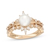 Thumbnail Image 1 of Neil Lane Cultured Akoya Pearl & Diamond Engagement Ring 1/2 ct tw 14K Yellow Gold