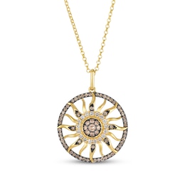 Le Vian Diamond Sun Necklace 7/8 ct tw 14K Honey Gold 19&quot;