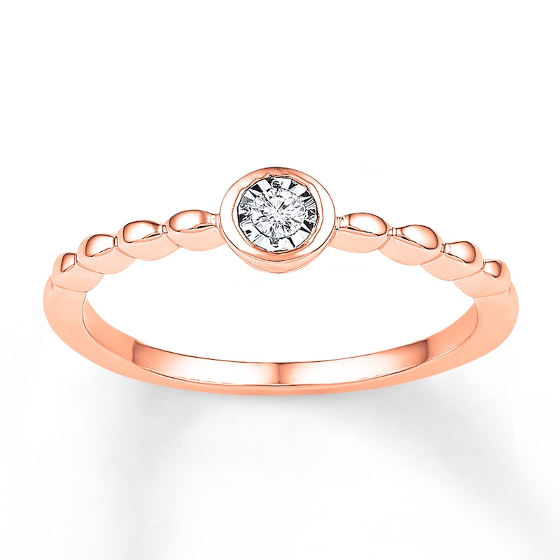 Main Image 1 of Diamond Ring 1/20 Carat 10K Rose Gold