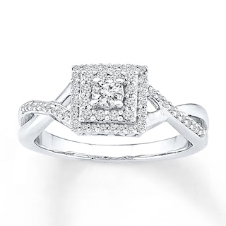 Skylar 10ct Princess Cut Diamond Ring