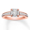 Thumbnail Image 1 of Diamond Ring 1/4 ct tw Round-cut 10K Rose Gold