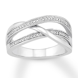 Diamond Ring Sterling Silver