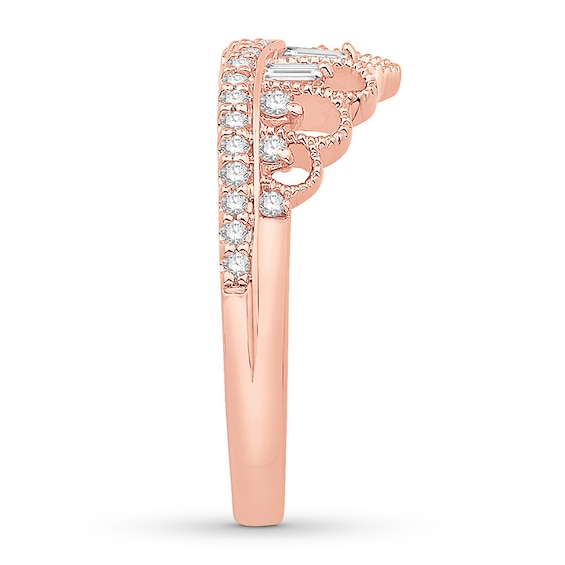 Emmy London Diamond Crown Ring 1/3 ct tw 10K Rose Gold | Kay