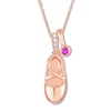 Thumbnail Image 0 of Emmy London Diamond Baby Shoe Necklace 1/20 ct tw 10K Rose Gold