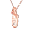 Thumbnail Image 3 of Emmy London Diamond Baby Shoe Necklace 1/20 ct tw 10K Rose Gold