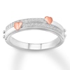 Thumbnail Image 1 of Diamond Message Ring 1/8 ct tw Sterling Silver & 10K Rose Gold