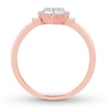 Thumbnail Image 2 of Multi-Diamond Heart Promise Ring 1/5 ct tw 10K Rose Gold