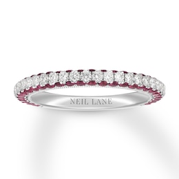 Neil Lane Ruby Anniversary Band 1/2 ct tw Diamonds 14K Gold - Size 7