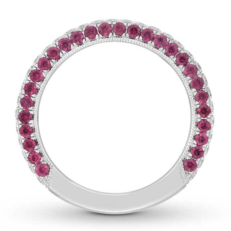 Main Image 2 of Neil Lane Ruby Anniversary Band 1/2 ct tw Diamonds 14K Gold - Size 7