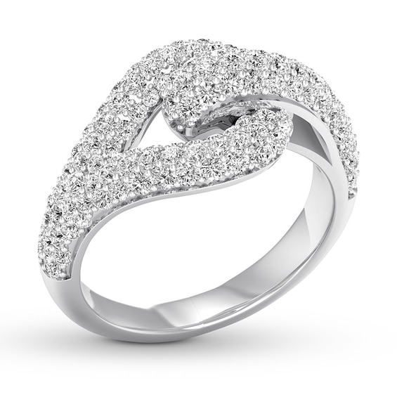 Love + Be Loved Diamond Ring 1-1/2 ct tw 14K White Gold | Womens Rings ...