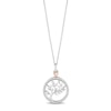 Thumbnail Image 1 of Hallmark Diamonds Necklace 1/8 ct tw Sterling Silver & 10K Rose Gold 18&quot;