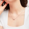 Thumbnail Image 3 of Hallmark Diamonds Necklace 1/10 ct tw Sterling Silver & 10K Rose Gold 18&quot;