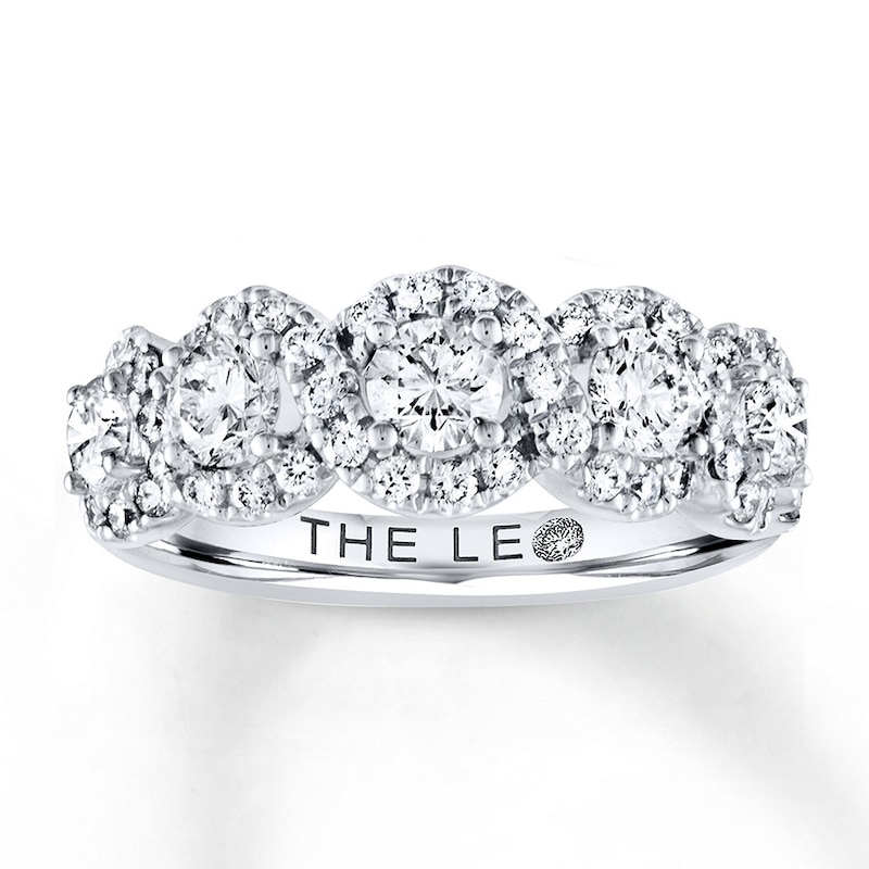 Main Image 1 of THE LEO Diamond Ring 1-1/2 ct tw Round-cut 14K White Gold