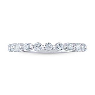 THE LEO Diamond Anniversary Ring 1/2 ct tw Round-cut 14K White Gold | Kay