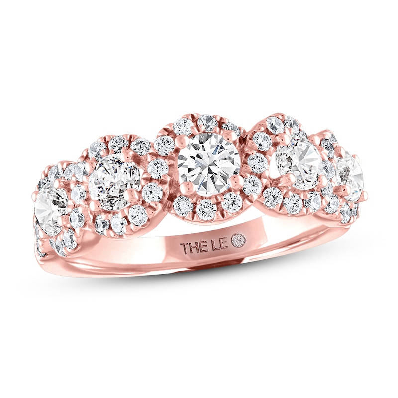 Main Image 1 of THE LEO Diamond Anniversary Ring 1-1/2 ct tw Round-cut 14K Rose Gold