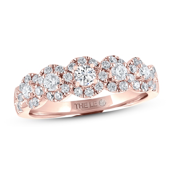 THE LEO Diamond Anniversary Ring / ct tw Round-cut 14K Rose Gold