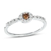 Thumbnail Image 0 of Le Vian Nude and Chocolate Diamond Ring 1/4 ct tw 14K Vanilla Gold