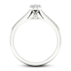 Thumbnail Image 3 of Diamond Promise Ring 1/4 ct tw Round-cut Sterling Silver