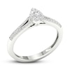 Thumbnail Image 4 of Diamond Promise Ring 1/4 ct tw Round-cut Sterling Silver