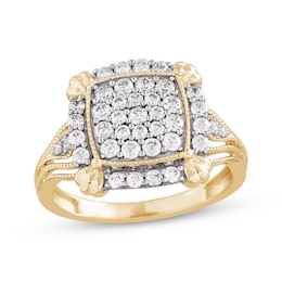 Diamond Fashion Ring 3/4 ct tw Round-cut 10K Yellow Gold