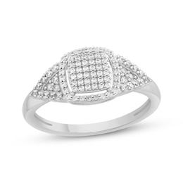 Diamond Fashion Ring 1/3 ct tw Round-cut 10K White Gold