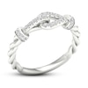 Thumbnail Image 4 of Love + Be Loved Diamond Ring 1/4 ct tw 10K White Gold