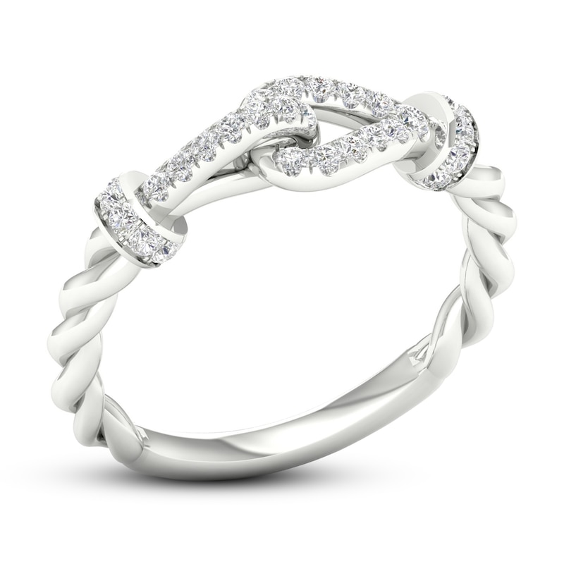 Main Image 4 of Love + Be Loved Diamond Ring 1/4 ct tw 10K White Gold