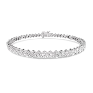 Lab-Created Diamonds by KAY Bracelet 3 ct tw 14K White Gold 7.25