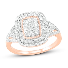 Diamond Fashion Ring 1/2 ct tw Round-cut 10K Rose Gold