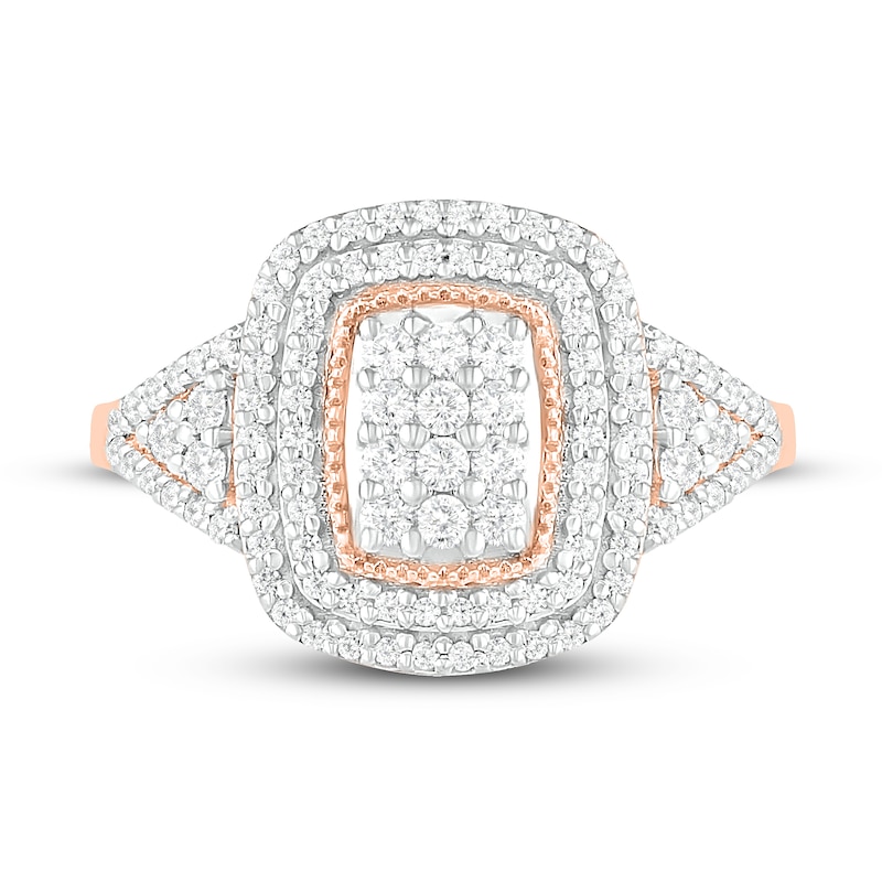 Diamond Fashion Ring 1/2 ct tw Round-cut 10K Rose Gold | Kay