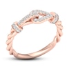 Thumbnail Image 4 of Love + Be Loved Diamond Ring 1/4 ct tw 10K Rose Gold