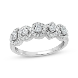 Diamond Ring 1/2 ct tw 10K White Gold